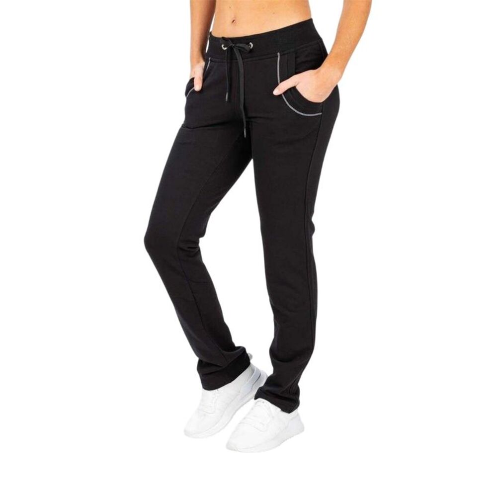 Sjeng Sports Womens/Ladies Contrast Stitching Regular Sweatpants / Black